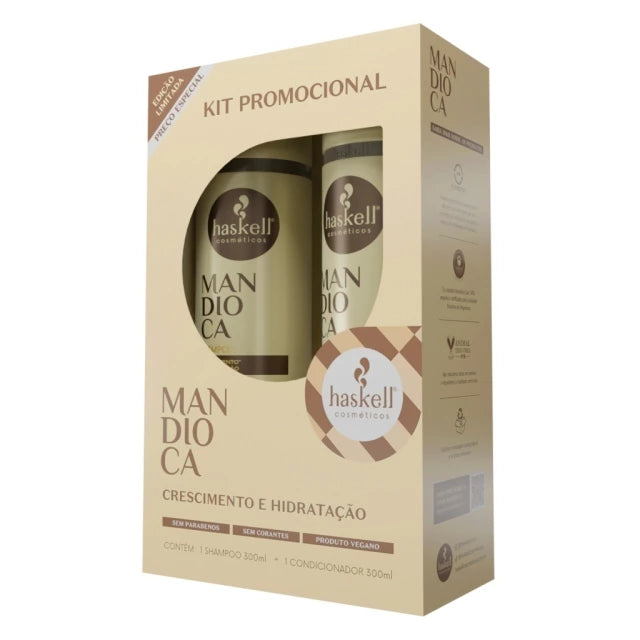 Kit Mandioca Shampoo e Condicionador 300ml